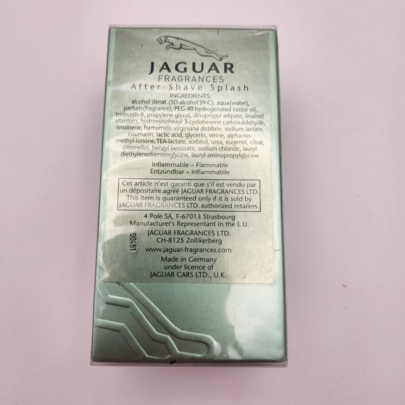 NWT Jaguar Performance After Shave Lotion - Green New Factory Sealed - Picture 2 of 4